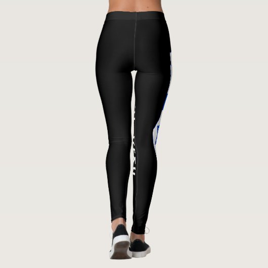 Anpassbare israelische Sieg-Flagge Leggings (Rückseite)