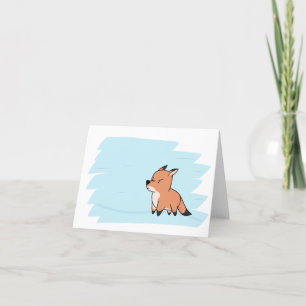 Anpassbare It Fookin Wimdy Fox Feiertagskarte