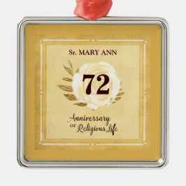 Anpassbare Jahrestag des religiösen Lebens Nun Ornament Aus Metall