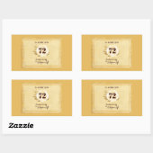 Anpassbare Jahrestag des religiösen Lebens Nun Rechteckiger Aufkleber (Blatt)