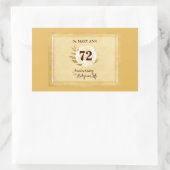 Anpassbare Jahrestag des religiösen Lebens Nun Rechteckiger Aufkleber (Tasche)