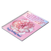 Anpassbare Januar-Birth-Blume-Notebook Notizblock (Linke Seite)