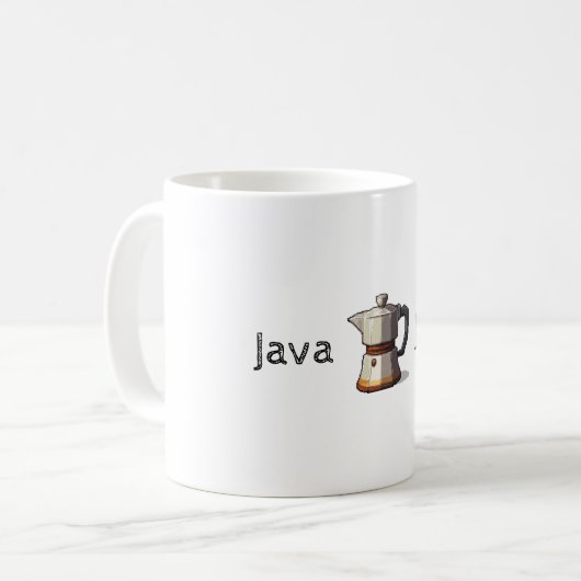 Anpassbare Java Jolt-Tasse Kaffeetasse (Vorderseite Links)