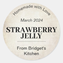 Anpassbare Jelly Label AB_01rd Runder Aufkleber