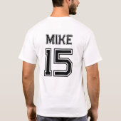 anpassbare Junggesellenabschied-Jerseys für den Br T-Shirt (Rückseite)