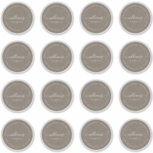 Anpassbare Kalligraphie Kraft 6,9 cm 2,72 Zoll Aufkleber