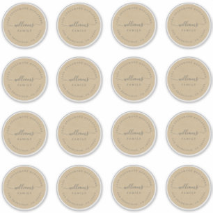 Anpassbare Kalligraphie Kraft 6,9 cm 2,72 Zoll Aufkleber