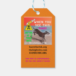 Anpassbare Karte ausführen Geschenkanhänger