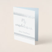 Anpassbare Karte "Mein Beileid..." (Vorderseite)