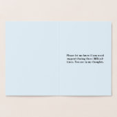 Anpassbare Karte "Mein Beileid..." (Innenseite)