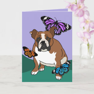 Anpassbare Karte mit English Bulldogge