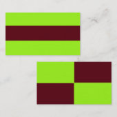 ANPASSBARE Karte und braune Visitenkarte (Vorne/Hinten)