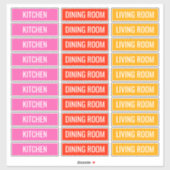 Anpassbare Kennzeichnungen für bewegliche Felder Aufkleber (Blatt)