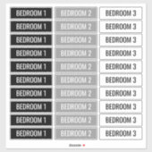 Anpassbare Kennzeichnungen für bewegliche Felder Aufkleber (Blatt)