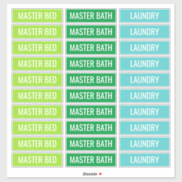 Anpassbare Kennzeichnungen für bewegliche Felder Aufkleber