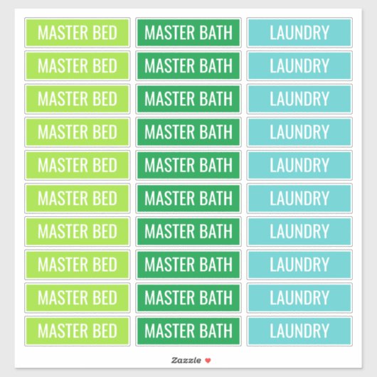 Anpassbare Kennzeichnungen für bewegliche Felder Aufkleber (Blatt)