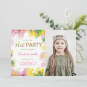 Anpassbare Kids-Party Einladungen (Stehend Vorderseite)