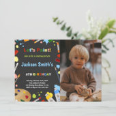 Anpassbare Kids-Party Einladungen (Stehend Vorderseite)