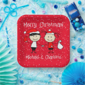 Anpassbare Kinder und Erwachsene Weihnachten Pappteller (Party)