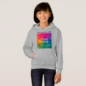 Anpassbare Kindermädchen für Foto-Vorlagen Hoodie (Vorne ganz)