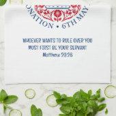 Anpassbare KING CHARLES III Geschirrtuch (Gefaltet)