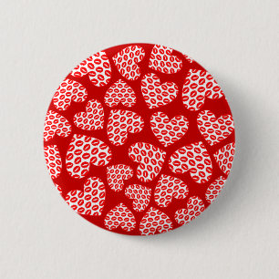 Anpassbare Kissy Lips Hearts Button