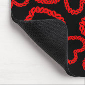 Anpassbare Kissy Lips Hearts Mousepad (Ecke)