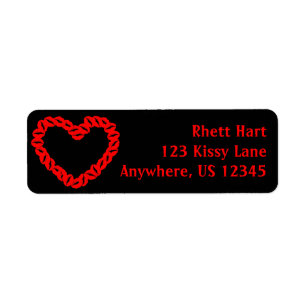 Anpassbare Kissy Lips Herz
