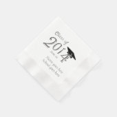 Anpassbare Klasse des Abschlusses 2014 Serviette (Ecke)