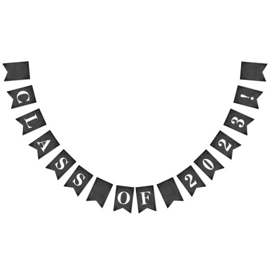 Anpassbare KLASSE VON 2023 auf simulierter Chalkbo Wimpelkette (Alle)