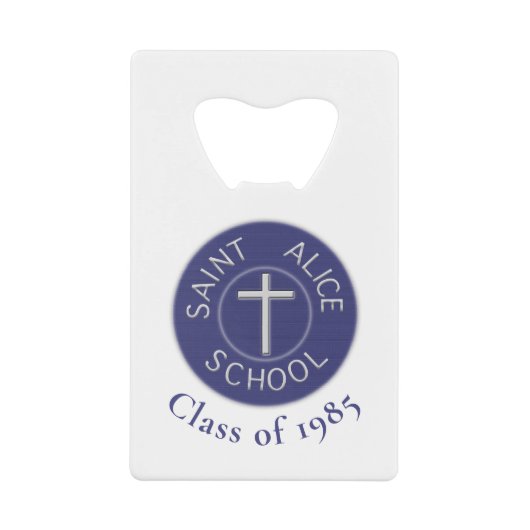 Anpassbare Klasse von Saint Alice Trad Patch Geldbeutel Flaschenöffner (Vorderseite)