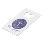 Anpassbare Klasse von Saint Alice Trad Patch Geldbeutel Flaschenöffner (Vorderseite Schrägansicht)