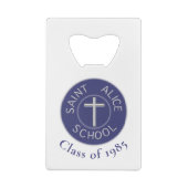 Anpassbare Klasse von Saint Alice Trad Patch Geldbeutel Flaschenöffner (Rückseite)
