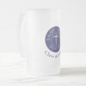 Anpassbare Klasse von Saint Alice Trad Patch Mattglas Bierglas (Vorderseite Links)