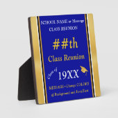 Anpassbare Klassensignierung für Wiedersehen für T Fotoplatte (Vorderseite)