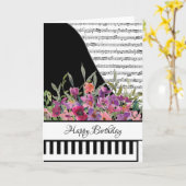 Anpassbare Klavierkarte Karte (Gelbe Blume)