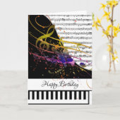 Anpassbare Klavierkarte Karte (Gelbe Blume)