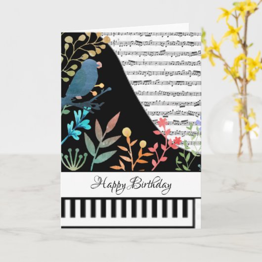 Anpassbare Klavierkarte Karte (Gelbe Blume)