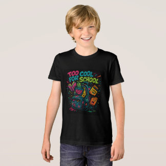 Anpassbare Kleidung | ZU COOL IN DIE SCHULE Tri-Blend Shirt