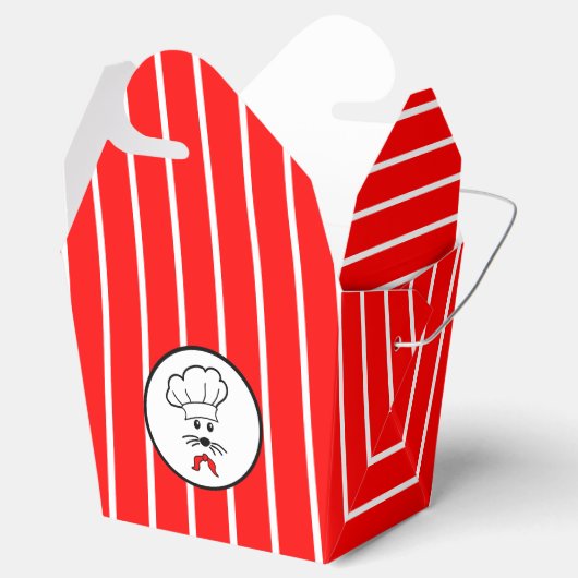 Anpassbare kleine Baker-Bevorzugung Geschenkschachtel (Geöffnet)