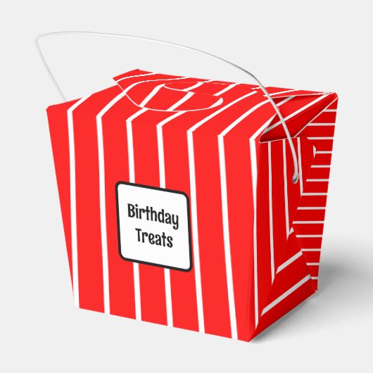 Anpassbare kleine Baker-Bevorzugung Geschenkschachtel (Rückseite)