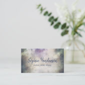 Anpassbare kosmische Cloudy Autor Künstler Maker Visitenkarte (Stehend Vorderseite)