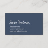 Anpassbare kosmische Cloudy Autor Künstler Maker Visitenkarte (Rückseite)