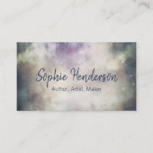 Anpassbare kosmische Cloudy Autor Künstler Maker Visitenkarte (Vorderseite)