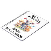 Anpassbare Kühe und Schmetterlinge Notizblock (Linke Seite)