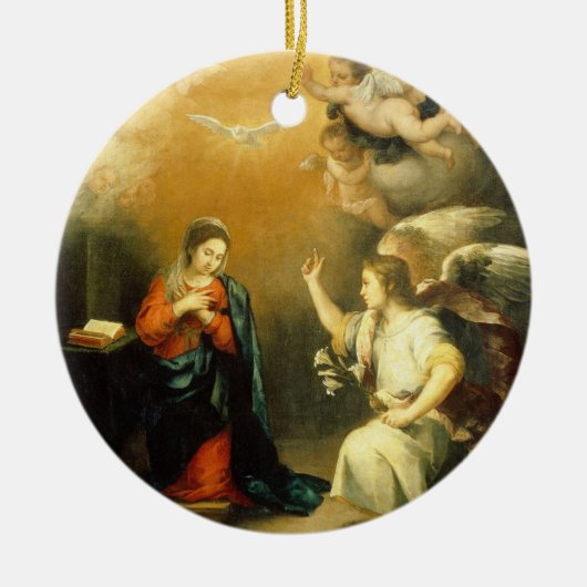 Anpassbare Kündigung Keramik Ornament (Vorne)