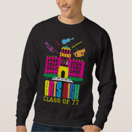 Anpassbare Kunst Hochschule Kreatives Gebäude Sweatshirt