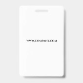 Anpassbare Kunststoffarbeitnehmer Abzeichen 1 Ausweis (Back)