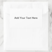 Anpassbare Label-Vorlage Rechteckiger Aufkleber (Tasche)