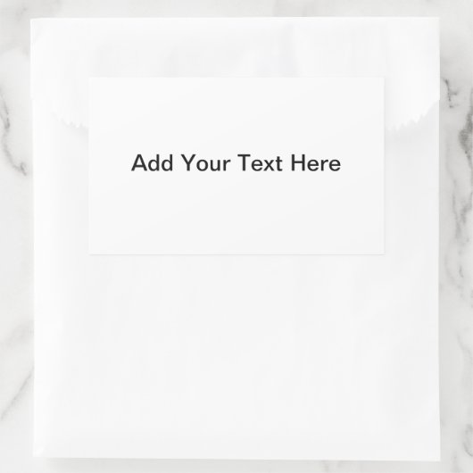 Anpassbare Label-Vorlage Rechteckiger Aufkleber (Tasche)